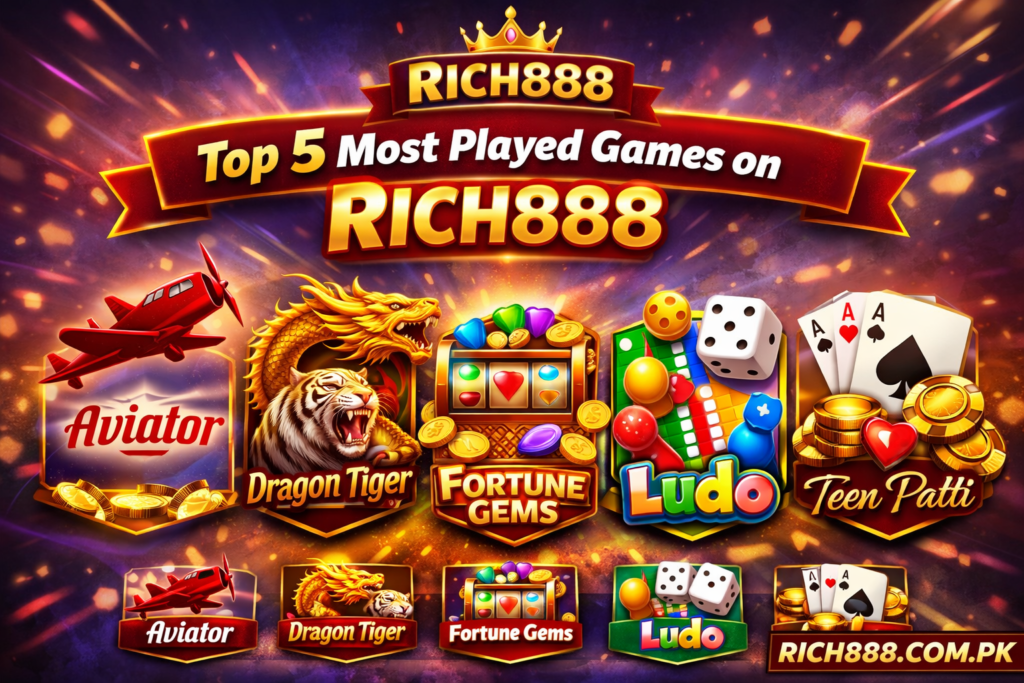 Most Played Games on Rich888 